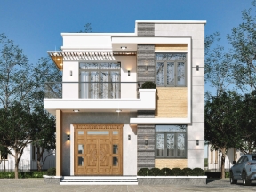 Bản vẽ Nhà 2 tầng 7.8x11.1m