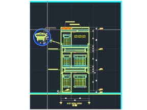 Bản vẽ nhà phố 3 tầng 5x15m gồm kiến trúc, kết cấu 