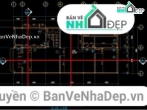 Bản vẽ nhà phố 3 tầng cực đẹp