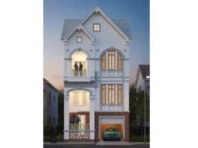 Bản vẽ nhà phố 3 tầng mái thái diện tích 6.5x16m