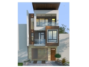 Bản vẽ nhà phố 3 tầng sang trọng diện tích 6.7x18.8m