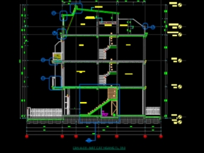 Bản vẽ nhà phố 4 tầng 5x16m ( kiến trúc, kết cấu, điện nước)