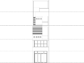 Bản vẽ nhà phố 5 tầng thiết kế phong cách kiến trúc hiện đại 4x17m 