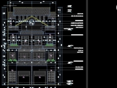 Bản vẽ nhà vườn 4 tầng KT 5x20m gồm: kiến trúc, kết cấu, điện nước kèm dự toán