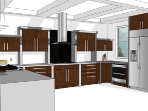 Bản vẽ nội thất phòng bếp dựng model sketchup việt nam 2020 mới