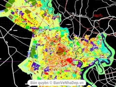 Bản vẽ quy hoạch mặt bằng sử dụng đất thành phố Hồ Chí Minh đến năm 2025