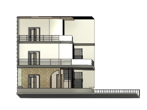 Bản vẽ revit file phối cảnh cửa hàng cà phê