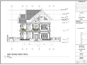 Kiến trúc,Biệt thự  2 tầng,Biệt thự Revit,Bản vẽ  Biệt thự 2 tầng,Bản vẽ Revit  biệt thự 2 tầng