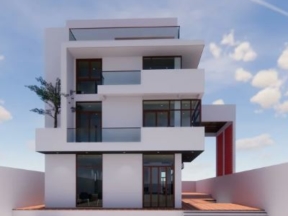 Bản vẽ revit nhà dân 3 tầng 1 tum kích thước thiết kế 8.5x16m