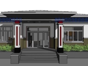 Bản vẽ revit nhà trệt mái thái kích thước xây dựng 13x15m