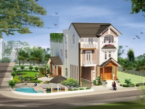Bản vẽ thi công nhà ở phố 3 tầng diện tích 7.9x15.8m