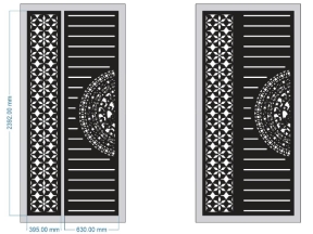 Bản vẽ thiết kế cnc cổng bông tuyết mới cắt dương