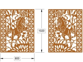 Bản vẽ thiết kế cnc vách con ngựa đẹp