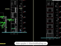 Bản vẽ thiết kế hệ thống phòng cháy chữa cháy nhà phố cao tầng KT 3.7x21m