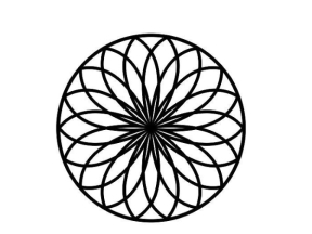 Bản vẽ thiết kế hoa văn tròn cnc model dxf