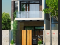 Bản vẽ thiết kế nhà phố 2 tầng kích thước 5x18m gồm: KT+KC+M&E