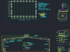 Bản vẽ thiết kế nhà xưởng công nghiệp kt 30x48m
