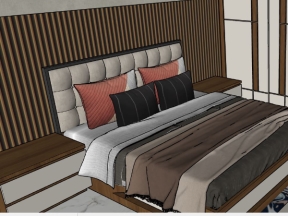 Bản vẽ thiết kế phòng ngủ đẹp model sketchup
