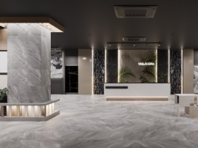 Bản vẽ thiết kế Showroom trưng bày gạch Viglacera (Kiến trúc nội thất - 3D, điện).