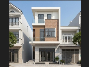 Bản vẽ thiết kế thi công mẫu nhà phố 2 tầng 1 tum 5x19m