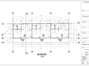 Bản vẽ thiết kế thi công nhà trọ gác lững kích thước phòng 5.5x4.2m