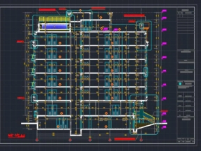Bản vẽ thiết kế tòa nhà 4 tầng 11,8x22m(kiến trúc+nội thất)
