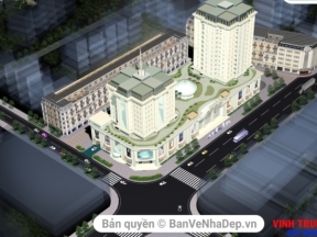 Bản vẽ thiết kế tòa nhà kiến trúc tòa nhà Vĩnh Trung Plaza