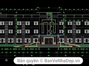 Bản vẽ thiết kế trụ sở làm việc cao 3 tầng ICD Phúc Lộc - Ninh Bình rất đẹp