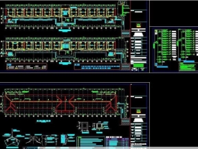 Bản vẽ trường cấp 1 2 tầng 22 phòng