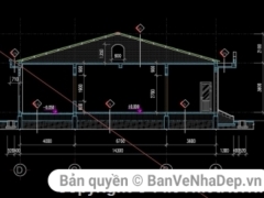 Bản vẽ trường mầm non 1 tầng kích thước 14.3x20m gồm:kiến trúc,kết cấu,điện,nước.