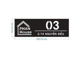 Bảng hiệu nhà model dxf cnc