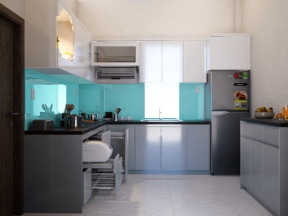 Bếp sang trọng chi tiết công năng