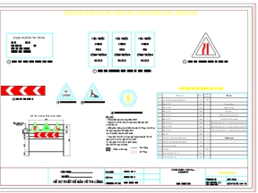 Biện pháp đảm bảo an toàn giao thông khi thi công tuyến đường (thuyết minh+bản vẻ)