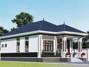 Biệt thự 1 tầng 8.6x13.9m