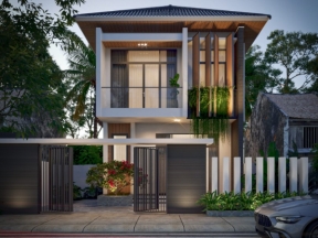 Biệt thự 2 tầng .skp kiểu mới