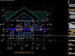 Biệt thự 2 tầng diện tích 13x15m đầy đủ danh mục