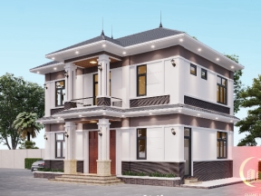 Biệt thự 2 tầng mái nhật đẹp nhất 11x9m đẹp nhất 2025