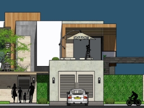 Biệt thự 2 tầng sang trọng dựng model sketchup việt nam mới nhất 2023