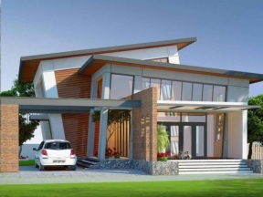 Biệt thự 2 tầng sang trọng sketchup việt nam đẹp