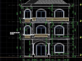 Biệt thự 3 tầng diện tích thiết kế 10x13m