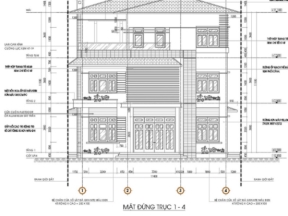 Biệt thự 3 tầng mái nhật diện tích 11.4x12.2m