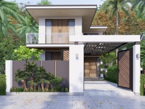 Biệt thự kiểu mới cực đẹp 8.4x13.4m