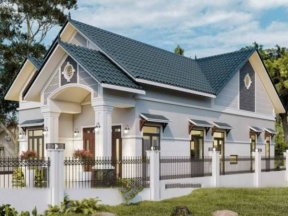 Biệt thự mái thái 1 tầng 8x17m