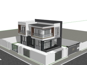 Biệt thự phố 2 tầng 7.6x13.6m sang trọng 2 mặt tiền