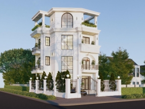Biệt thự tân cổ điển 4 tầng 8x9.9m 
