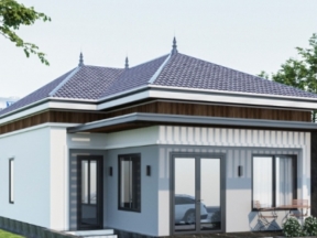 Biệt thự  trệt 3 phòng ngủ 8x16m hồ sơ