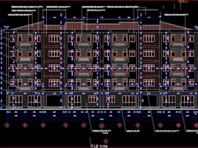 Bộ bản vẽ cad thiết kế chung cư 5 tầng đầy đủ: kiến trúc, kết cấu, điện nước, PCCC và Viễn Thông