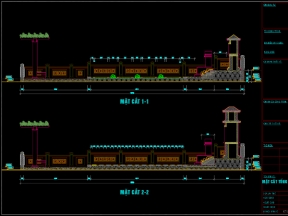 Bộ bản vẽ CAD thiết kế khu lăng mộ họ Mai