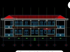 Bộ bản vẽ thiết kế trường THCS 2 tầng Tiên Minh đạt chuẩn gồm KT+KC+Dự Toán+thuyết minh