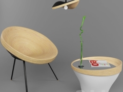 Bộ ghế cafe độc đáo thiết kế 3dmax